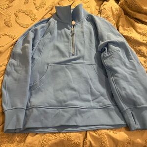 Lululemon Athletica Light Blue Women's Zip Up Sweater